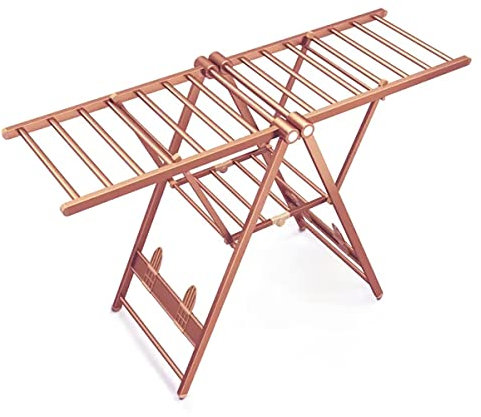 2-Level Laundry Drying Rack Laundry Hanger for hes Towels and Sheets/Rose Gold/170 60 150Cm Ambition