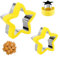 3Pcs Star Cutter Set for Kids, Stainless Steel Small Start Cookie Cutters Bake Mold for Kids Baking, Stars Shaped Cookie Cutters for Fruit Sandwich Biscuit Pastry for Birthday Party DIY Cake Decor