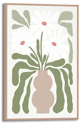 REINDERS Gerahmtes Bild, Abstract Flowers, Wohnzimmer, MDF, 30 x 20