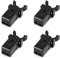 4 Pcs Bin Lid Replacement,Bin Lid Clasps Replacement,Durable Suitable Latch Easy Install for Kitchen Trash Cans,Storage Boxes, Glasses Cases Small Volume Light Environmentally Friendly Spill-Resistant
