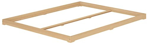 Erst-Holz®Breites Bodenbett Doppelbett Buche Massiv 200 x 200 cmRollrost inkl.