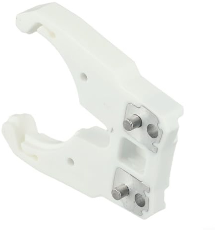 HSK63F Werkzeughalter Klemme für CNC Graviermaschine mit automatischem Werkzeugwechsler Festes Griffdesign für Fräser Weiß ABS