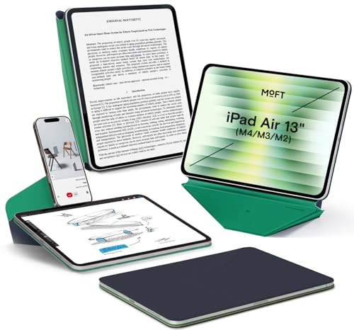 MOFT Dynamic Folio Hülle für iPad Air 13 (M4 2026 / M3 2025 / M2 2024) | 20+ Blickwinkel | Ultra-dünn | Schlank | Nahtlos Snap-on | Magnetständer | Tragbar | Zweifarbig | Auto Wake/Sleep