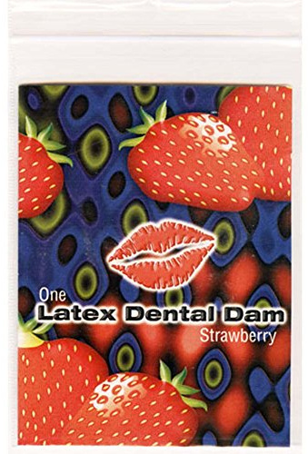 Latex dental dam strawberry