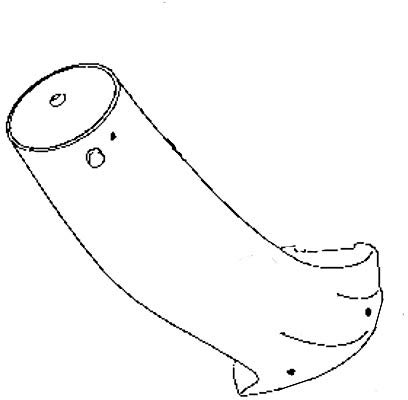 Husqvarna 187300 Gazon Tracteur Bagger Attachment inférieur Chute Authentique Original Equipment Manufacturer (OEM) supplémentaire pour d'artisanat