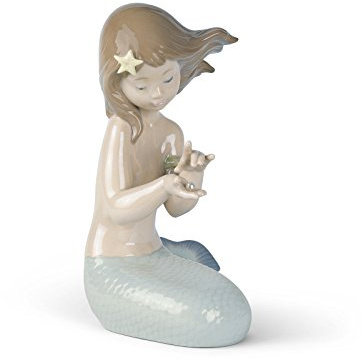 Nao von Lladro Sammelfigur, Porzellan, Meerjungfrau, 21,6 cm hoch