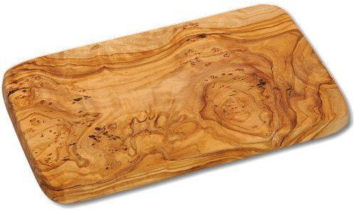 Planche à petit-déjeuner, bois d'olivier, 21 x 13 x 1,3 cm