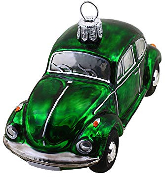Hamburger Weihnachtskontor - Weihnachtsschmuck und Weihnachtskugeln -VW Käfer grün Official Licensed Produkt