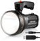 Ambertech Lampe de Poche à Del Rechargeable de 7000 lumens Super Brillante avec Bords tranchants pour éviter Les bêtes Unisex-Youth, Black, 1