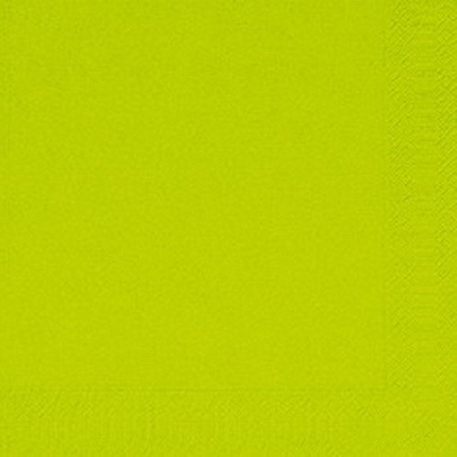 Duni Zelltuch-Servietten kiwi 33x33cm 3-lagig 1/4-Falz 4 x 250 Stück