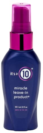 It’s a 10 Miracle Leave-In Conditioner (59,1 ml) – Pflegespray für alle Haartypen mit Frizz-Kontrolle & Glanz – Anti-Spliss Haarpflege – UV-Schutz & effektiver Hitzeschutz