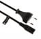Cable Alimentation 2 Pin | c7 fiche Bipolaire Cordon Compatible avec Samsung, JVC, Phillips, LG, Sharp, Sony, TV, Secteur Imprimante Euro Fig8 Figure Fig 8 Connecteur Power d'alimentation Noir (2m)