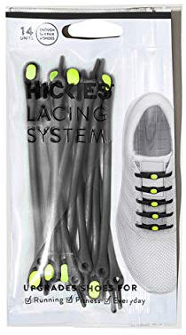 HICKIES Elastische Tie-Free Schuhbänder (2.0 Neu) - Schwarz/Gelb