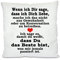 Herzbotschaft Kissen mit Motiv Modell: Wenn ich dir sage, Stoff, Weiß, 1 Stück (1er Pack)