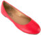 Shoes 18 Womens Classic Round Toe Ballerina Ballet Flat Shoes 8600 Red Pu UK 6.5