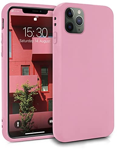 MyGadget Hülle kompatibel mit iPhone 11 Pro - robuste Handyhülle TPU Case Slim Silikonhülle - Back Cover Kratzfest Schutzhülle matt Rosa