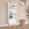 IDMarket - Bibliothèque étagère Emmie scandinave Blanc