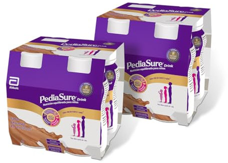 Pediasure drink – Sabor Chocolate – Complemento Alimenticio para Niños con Proteínas, Vitaminas y Minerales – Pack 8 botellas x 200ml