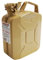 BAUPROFI 5 Liter Stahlblechkanister GGVS mit Sicherungsstift BEIGE Benzinkanister