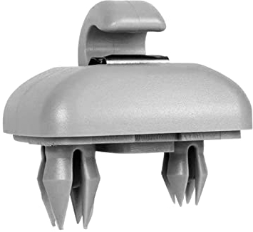 Shkalacar Auto Sun Visor Clip, Clip Interior de la Visera del Coche Compatible con Audi A1 A3 A4 A5 Q3 Q5 (8E0 857 562) A7 B6 B7 B8 S4 S5 (Gris)
