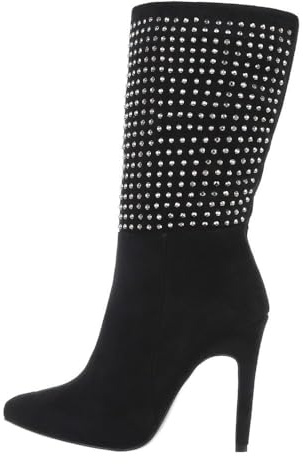 Ital Design Damen Stiefel mit Stilettoabsatz, spitze Form