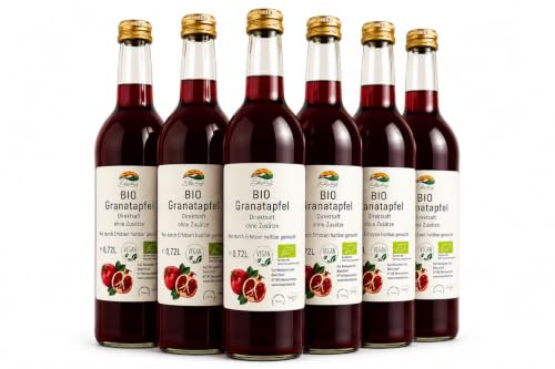 BLEICHHOF® Bio Granatapfelsaft DE-ÖKO-006 - Direktsaft, vegan (6x0,72l)