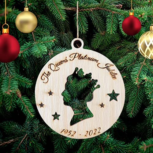 Queen Elizabeth Weihnachtsbaumschmuck Weihnachtsdeko Ornament Weihnachtsdeko aus Holz Weihnachtsbaum Weihnachtsdekoration Ornament Christbaumschmuck
