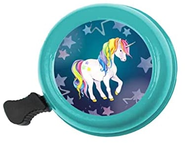 bb Klostermann Fahrradklingel Einhorn blau 55 mm - bbeBells 52412 - Glocke Klingel Läute Schelle