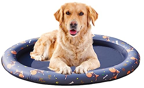 Piscina per cani, amaca gonfiabile ad acqua per cani, piscina galleggiante per cani grandi e piccoli, cuscino ad aria, materasso ad aria per cani, estate, giardino, all'aperto