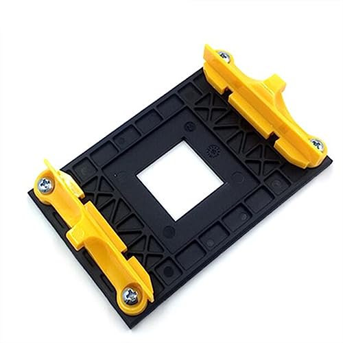 AM4 Backplane Durable Iron CPU Heatsink Bracket Backplate Back Motherboard CPU Fan Water Cooling Mounting Sheet Plate for AM4 AMD Socket-Yellow