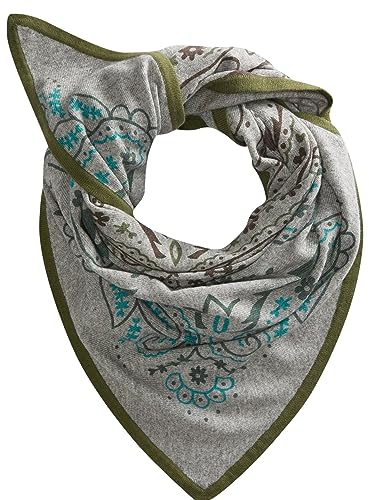 CODELLO Damen Dreieckstuch mit Paisleymuster farbe grau