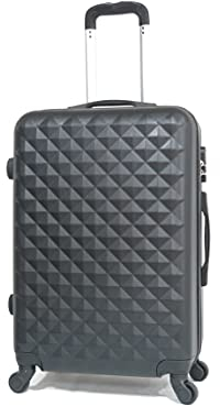 CELIMS - Valise Moyenne Taille | Valise de Voyage Moyenne | Taille Soute 20kg | Bagage 65cm | Serrure Intégré | Noir