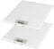 Domisyee Lot de 2 filtres métalliques pour hotte aspirante - 305 x 267 mm - Filtre à graisse lavable avec grille en aluminium - Compatible avec AEG, Elica, Whirlpool, Bauknecht