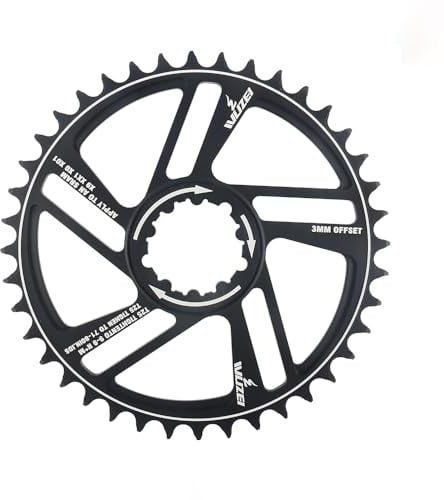 KTKEET GXP Kettenblatt, 1/3/6 mm, Offset, direkt montiert, Mountainbike-Kettenblatt, 30/32/34/36/38/40/42T, schmales breites Kettenblatt für SRAM X9 XX1 XO XO1 GXP Kurbelgarnitur (3 mm Offset 40T)