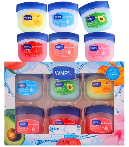FANFALUV lip Balm Set, Lip Balm,6 Packs Long Lasting Lips Moisturizer Intensive Lip Repair Treatment for Cracked, Dry and Chapped Lips