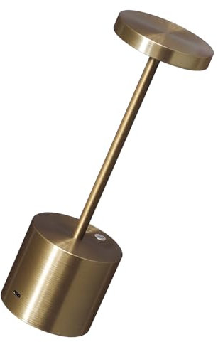 WARMLIGHT Cordless Table Lamp Rechargeable Outdoor Waterproof Portable Battery Operated LED Small Table Light - for Home Restaurant Desk Bar Patio Kitchen Dinning Party (1-Pack Bronze)
