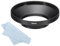 PATIKIL Parasol de 43mm Capucha Mate de Superficie Anitreflejos con Paño de Limpieza para Lente de Cámara Negro