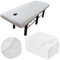 10 Stück Einweg Massageliege Spannbezug mit Loch 90 X 216 cm Weiches Atmungsaktiv Massagebett Bezug Wasserabweisend Ölresistente SpannBezug für SPA Kosmetik Tische Tattoo Massagesalon