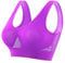 Sport BH Damen Ohne Bügel Rückenfrei BH Damen Ohne Bügel Sport Tops Für Soft Buegel Top Zumba Kleidung Sport BH Damen Träger Clip Prothesen Kompressions Nach Brust Op (A11,L)