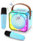 Juguetes de Karaoke para niños con 2 micrófonos, máquina de Karaoke portátil con luz LED y Efectos de Cambio de Voz, Regalos para niños de 3 a 10 años, Regalos navideños