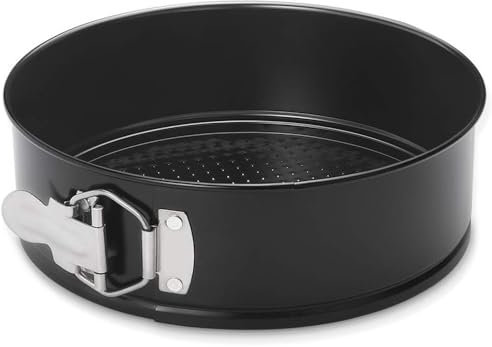hjwanyin 21cm Non-Stick Spring Form Cake Tin, Round Cake pan with Loose Base for Easy Release, Fridge and Freezer Safe, 8 inch