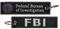 Tacro Schlüsselanhänger FBI Federal Bureau of Forschung, Polyester, 12 cm, Schwarz , One size