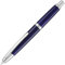JinHao 10 Press Fountain Pen with Box, Retractable Extra Fine Nib Metal Deep Blue Ink Pen with Ink Converter Set for Writing (Silver Clip Version)