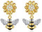 Bienenohrringe Aus Sterlingsilber Hummel Sonnenblume Baumelnde Ohrringe Tierschmuck Geschenke Für Frauen