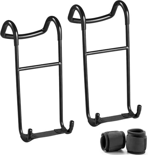 Hantel Spotter Hooks, 225lb Gewichtskapazität Power Rack Langhantel Anhang Haken Hantel Sicherheitshänger Assistent für Krafttraining Gewichtheben Power Lifting