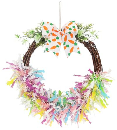 Osterdekoration für den Urlaub,Türkranz Kranz Deko,Künstliche Blumen Orchidee Kranz,Türkranz Frühling,Künstliche Orchideen für Haustür Wand Fenster Festival Bauernhaus Terrasse Garten Dekor (02)