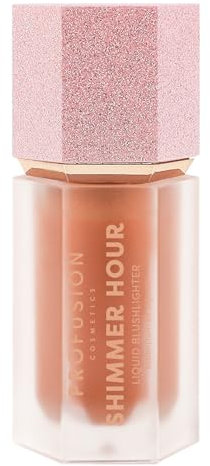 Profusion Cosmetics Shimmer Hour Liquid Blushlighter, Blendable Dewy Cheek Tint with Rich Pigment for a Radiant and Luminous Glow