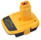 Emiif Adaptateur de batterie convertisseur DM18D pour outil électrique Dewalt 18 V compatible avec batteries Li-Ion 20 V/18 V