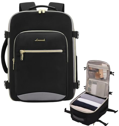 LOVEVOOK Easyjet Cabin Bags 45x36x20 Underseat Travel Bag Backpack 32L, Ryanair Approved Carry-Ons Hand Luggage Bag for Ryan Air Plane, Womens Small Under Seat Rucksack for Travelling