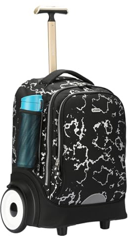 UNIKER Rolling Laptop Bag with Large Wheels for 15.6 Inch Laptop,Community Nurse Bag on Wheels (T5- Flame)